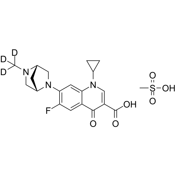 Danofloxacin-d3 mesylate (Danofloxacin-d3 mesylate) 1217860-94-0